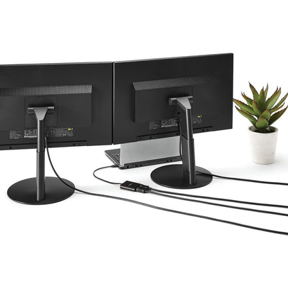 StarTech.com USB-C to Dual DisplayPort 1.2 Adapter, USB Type-C Multi-Monitor MST Hub, Dual 4K 30Hz DP Display Extender/Splitter, Windows MSTCDP122DP