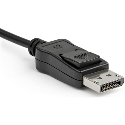 Adaptateur StarTech.com DisplayPort vers HDMI, convertisseur vidéo actif 4K 60 Hz DP 1.4 vers HDMI 2.0 pour moniteur/écran, connecteur DP verrouillable DP2HD4K60S
