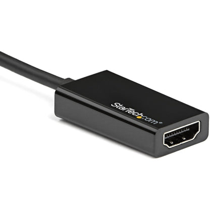 Adaptateur StarTech.com DisplayPort vers HDMI, convertisseur vidéo actif 4K 60 Hz DP 1.4 vers HDMI 2.0 pour moniteur/écran, connecteur DP verrouillable DP2HD4K60S