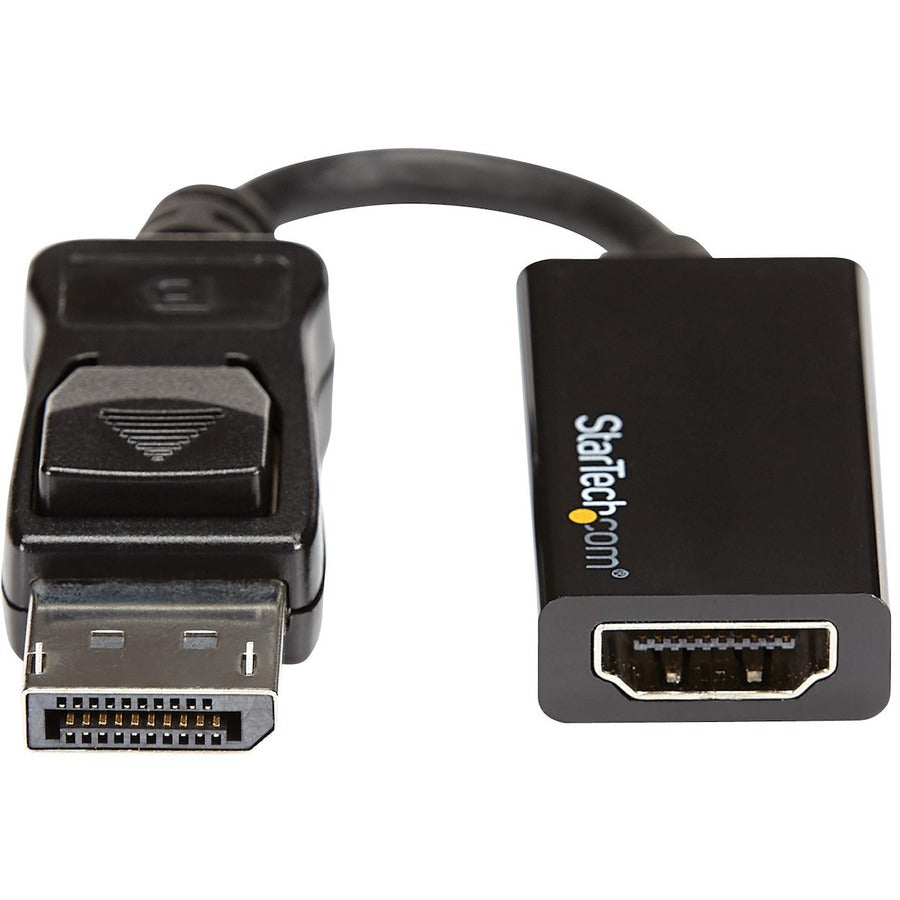 Adaptateur StarTech.com DisplayPort vers HDMI, convertisseur vidéo actif 4K 60 Hz DP 1.4 vers HDMI 2.0 pour moniteur/écran, connecteur DP verrouillable DP2HD4K60S