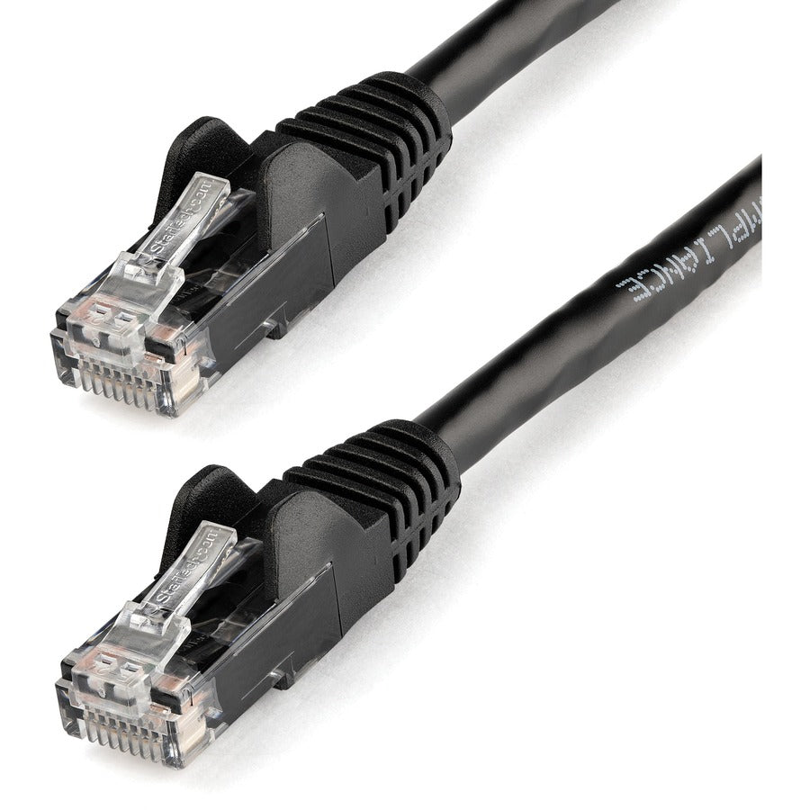 Câble Ethernet CAT6 StarTech.com de 3,7 m - Gigabit sans accroc - 100 W PoE UTP 650 MHz - Cordon de raccordement de catégorie 6 - Câblage certifié UL/TIA N6PATCH12BK