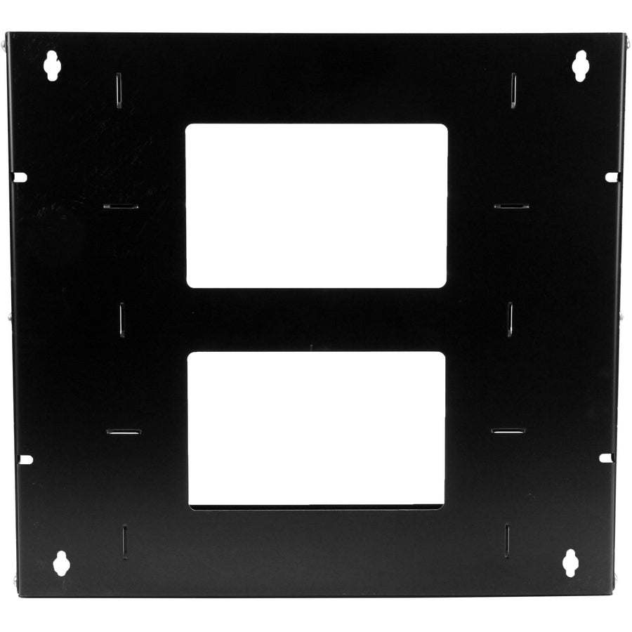 StarTech.com Rack réseau mural ouvert à 2 montants 8U avec étagère intégrée et profondeur réglable, rack informatique pour équipement informatique, TAA~ WALLSHELF8U