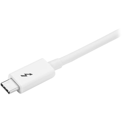 Câble Thunderbolt 3 StarTech.com de 1 m, 20 Gbit/s, PD 100 W, vidéo 4K, certifié Thunderbolt, compatible avec TB4/USB 3.2/DisplayPort TBLT3MM1MW