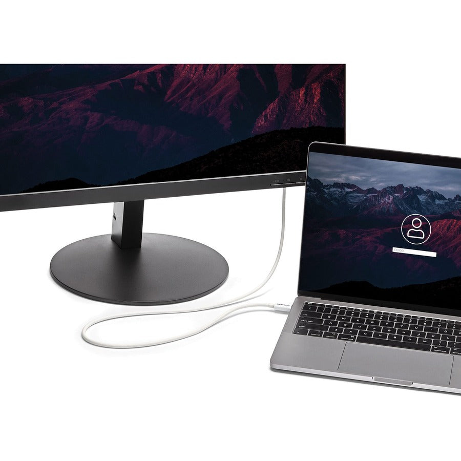 Câble Thunderbolt 3 StarTech.com de 1 m, 20 Gbit/s, PD 100 W, vidéo 4K, certifié Thunderbolt, compatible avec TB4/USB 3.2/DisplayPort TBLT3MM1MW