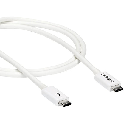 Câble Thunderbolt 3 StarTech.com de 1 m, 20 Gbit/s, PD 100 W, vidéo 4K, certifié Thunderbolt, compatible avec TB4/USB 3.2/DisplayPort TBLT3MM1MW