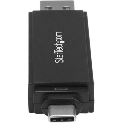 StarTech.com USB 3.0 Memory Card Reader for SD and microSD Cards - USB-C and USB-A - Portable USB SD and microSD Card Reader SDMSDRWU3AC