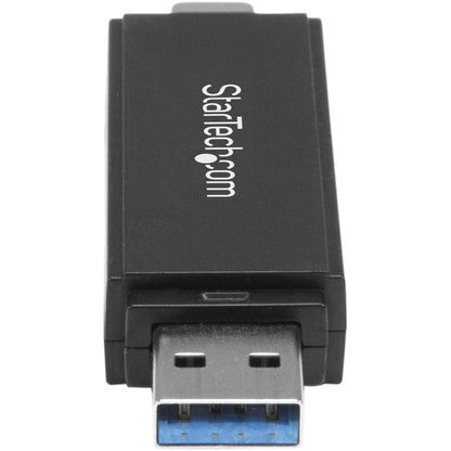 StarTech.com USB 3.0 Memory Card Reader for SD and microSD Cards - USB-C and USB-A - Portable USB SD and microSD Card Reader SDMSDRWU3AC