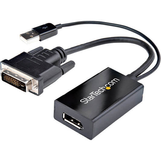 Adaptateur DVI vers DisplayPort avec alimentation USB StarTech.com - Adaptateur vidéo DVI-D vers DP - Convertisseur DVI vers DisplayPort - 1920 x 1200 DVI2DP2