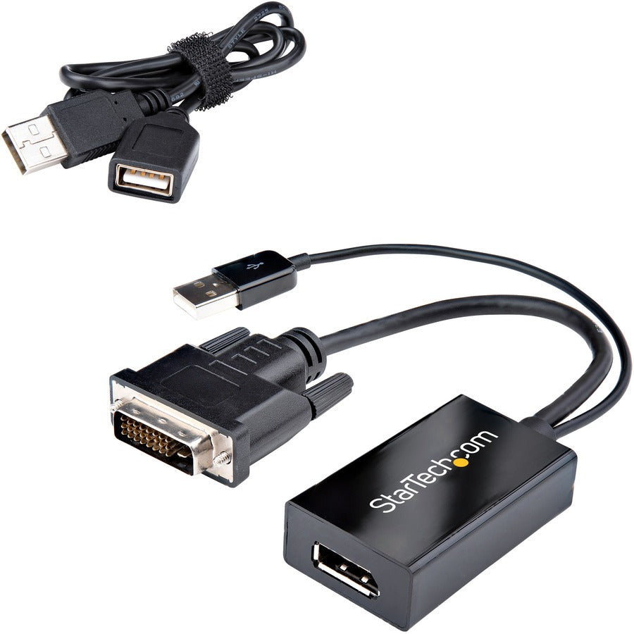Adaptateur DVI vers DisplayPort avec alimentation USB StarTech.com - Adaptateur vidéo DVI-D vers DP - Convertisseur DVI vers DisplayPort - 1920 x 1200 DVI2DP2