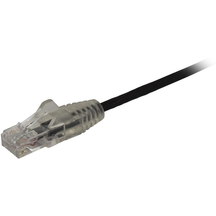 Câble CAT6 StarTech.com de 3 m - Cordon de raccordement CAT6 fin - Connecteurs RJ45 anti-accroc noirs - Câble Ethernet Gigabit - 28 AWG - LSZH (N6PAT10BKS) N6PAT10BKS