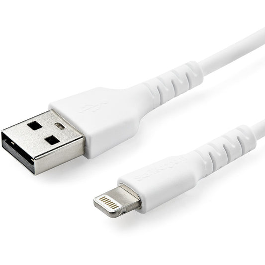 Câble USB-A vers Lightning durable de 1 m de StarTech.com, câble de charge/synchronisation robuste et résistant pour Apple iPhone/iPad certifié MFi RUSBLTMM1M