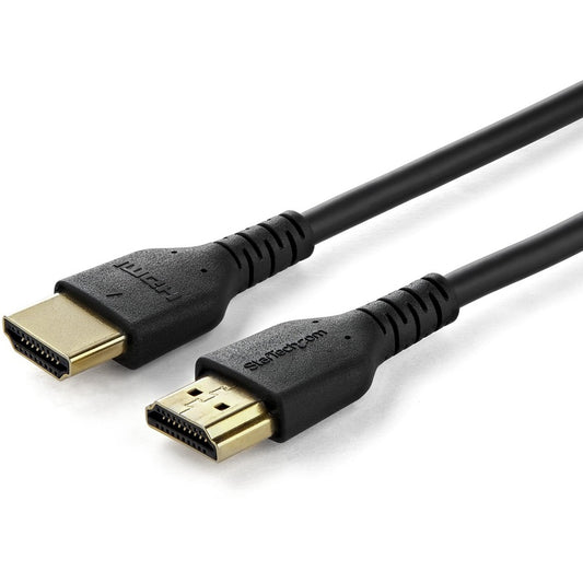 Câble HDMI 2.0 certifié de qualité supérieure StarTech.com de 2 m avec Ethernet - Câble de moniteur HDMI Ultra HD robuste et durable de 1,8 m haute vitesse UHD 4K 60 Hz HDR RHDMM2MP