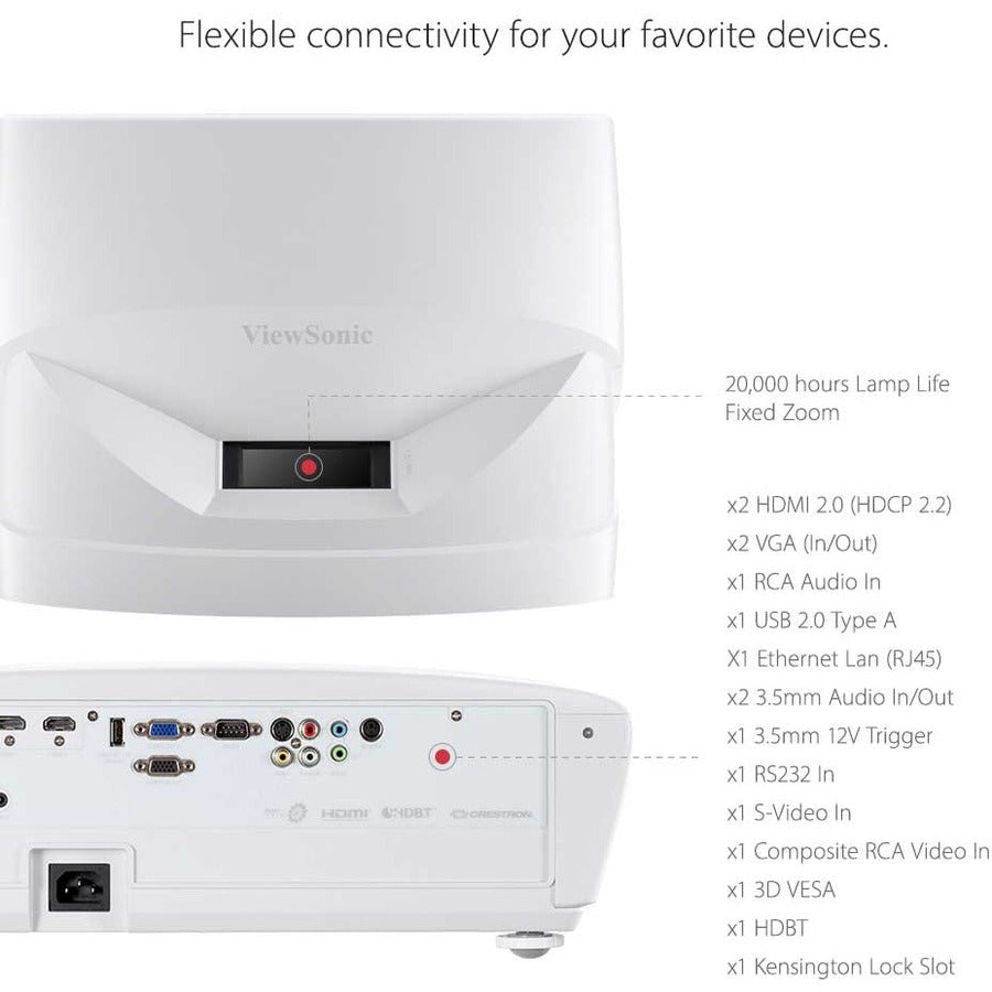Projecteur laser à focale ultra courte ViewSonic LS831WU LS831WU
