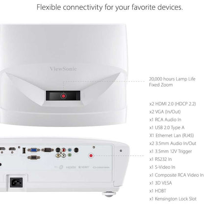 Projecteur laser à focale ultra courte ViewSonic LS831WU LS831WU