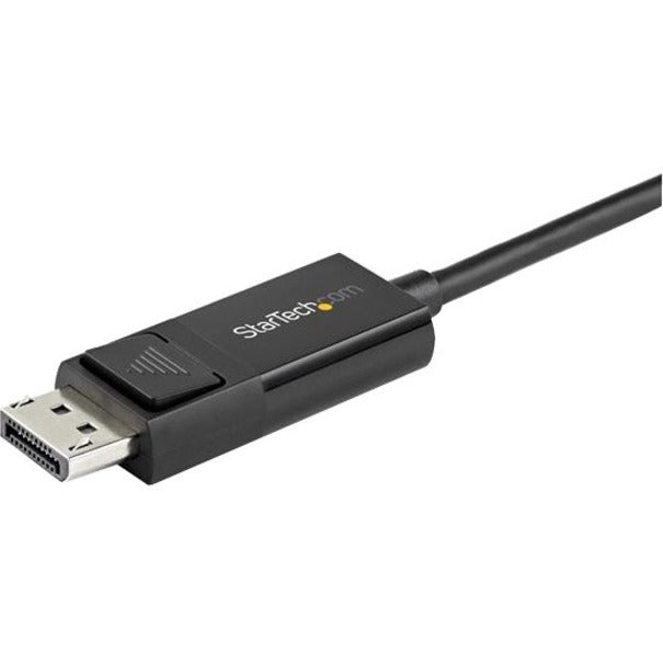 StarTech.com Câble USB C vers DisplayPort 1.2 4K 60 Hz de 2 m - Adaptateur vidéo réversible DP vers USB-C / USB-C vers DP Câble de moniteur HBR2/HDR CDP2DP2MBD