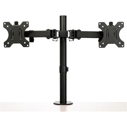 StarTech.com Support de bureau pour écran double, support ergonomique compatible VESA pour écran jusqu'à 32" (17,6 lb/8 kg), pince/œillet, articulé ARMDUAL2