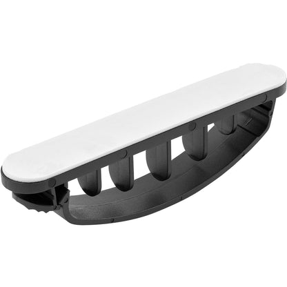 StarTech.com Lot de 100 clips de gestion de câbles - Auto-adhésifs 6 emplacements - Organiseur/pince/peigne/support de câbles USB/ordinateur de bureau en nylon réutilisable UL CDM6SCC