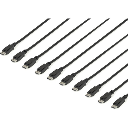 Câble DisplayPort 1.2 StarTech.com de 4,6 m avec loquets - Lot de 10 Câble DisplayPort 1.2 - Cordon DP mâle 4K (DISPLPORT15L10PK) DISPLPORT15L10PK