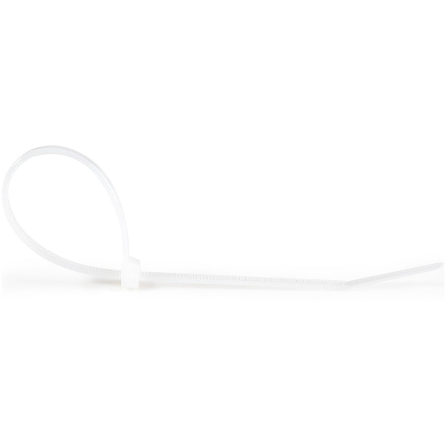 StarTech.com Colliers de serrage de 20 cm, diamètre 55 mm, résistance à la traction 22 kg, colliers de serrage autobloquants en nylon, homologués UL, lot de 1 000, blanc CBMZT8NK