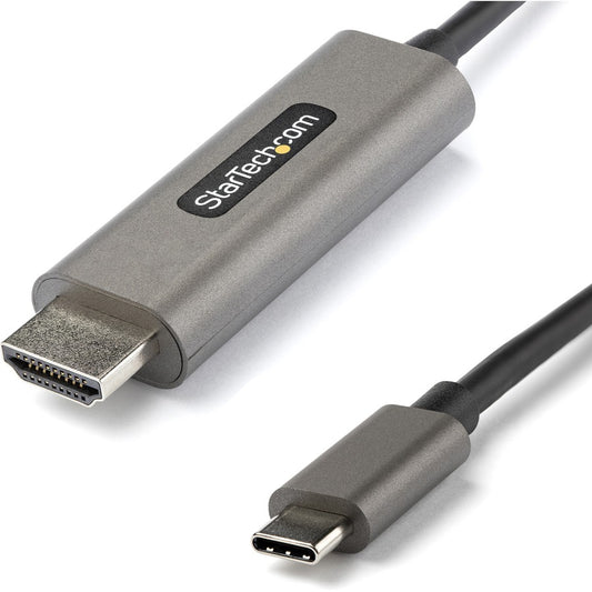 StarTech.com Câble USB C vers HDMI 4K 60 Hz avec HDR10, câble adaptateur vidéo Ultra HD USB Type-C vers HDMI 2.0b de 2 m, DP 1.4 Alt Mode HBR3 CDP2HDMM2MH