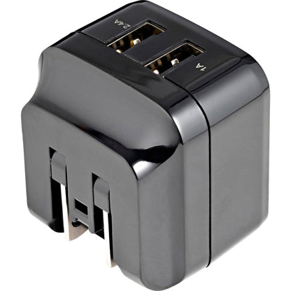 Chargeur mural USB 2 ports StarTech.com, concentrateur de chargeur mural 17 W (port 2,4 A et 1 A), adaptateur d'alimentation double USB-A, chargeur portable pour téléphones/tablettes USB2PACUBK