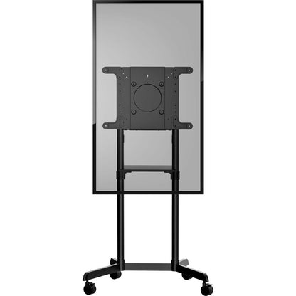 StarTech.com Mobile TV Cart, Support TV portable à roulettes, Support d'écran VESA 37-70 pouces (154 lb/70 kg), Étagère et rangement, Écran rotatif/inclinable MBLTVSTNDEC