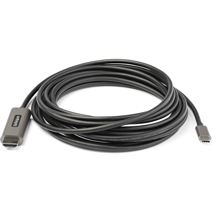 StarTech.com Câble USB C vers HDMI 4K 60 Hz avec HDR10, câble adaptateur vidéo Ultra HD USB Type-C vers HDMI 2.0b de 5 m, DP 1.4 Alt Mode HBR3 CDP2HDMM5MH