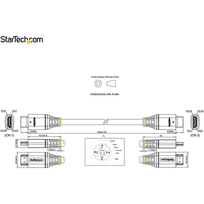StarTech.com Ultra High Speed HDMI Cable HDMM21V1M