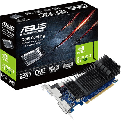 Carte graphique Asus NVIDIA GeForce GT 730 - 2 Go GDDR5 - Profil bas GT730-SL-2GD5-BRK