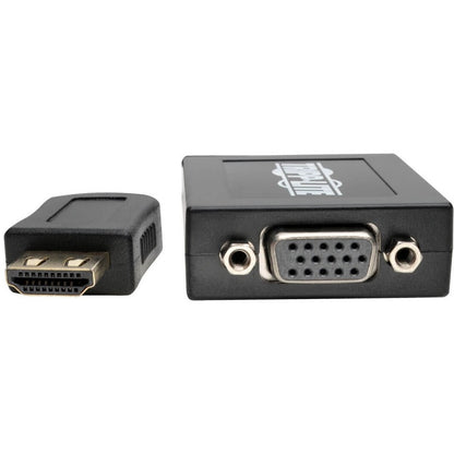 Tripp Lite 6in HDMI to VGA Adapter Converter with Audio Video for Ultrabook / Laptop / Desktop 6" P131-06N