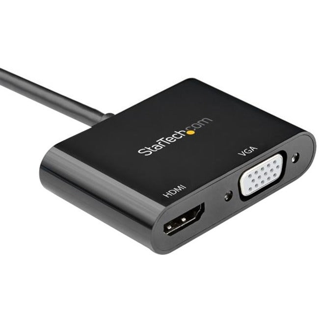 Adaptateur StarTech.com DisplayPort vers HDMI VGA - Convertisseur de moniteur DP 1.2 HBR2 vers HDMI 2.0 4K 60 Hz ou VGA - Adaptateur d'affichage vidéo numérique DP2VGAHD20