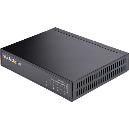 StarTech.com Commutateur Ethernet non géré 2,5 G, 5 ports 2,5 GBASE-T, kit de montage mural, compatible avec les appareils 10/100/1000 Mbps DS52000