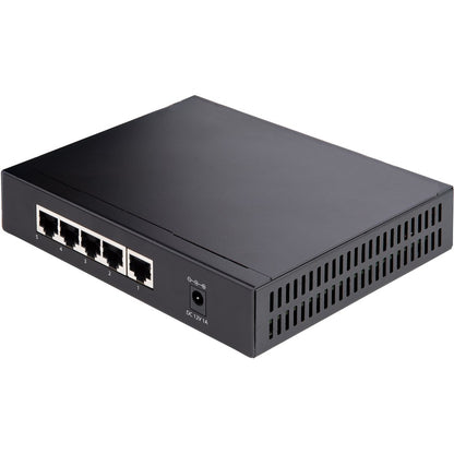 StarTech.com Commutateur Ethernet non géré 2,5 G, 5 ports 2,5 GBASE-T, kit de montage mural, compatible avec les appareils 10/100/1000 Mbps DS52000