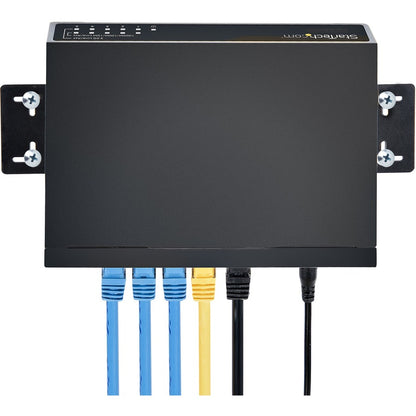 StarTech.com Commutateur Ethernet non géré 2,5 G, 5 ports 2,5 GBASE-T, kit de montage mural, compatible avec les appareils 10/100/1000 Mbps DS52000