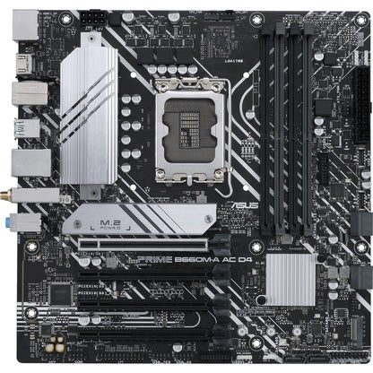 Carte mère de bureau Asus Prime B660M-A AC D4 - Chipset Intel B660 - Socket LGA-1700 - Mémoire Intel Optane compatible - Micro ATX PRIME B660M-A AC D4
