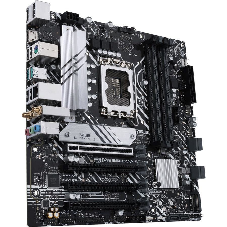 Carte mère de bureau Asus Prime B660M-A AC D4 - Chipset Intel B660 - Socket LGA-1700 - Mémoire Intel Optane compatible - Micro ATX PRIME B660M-A AC D4
