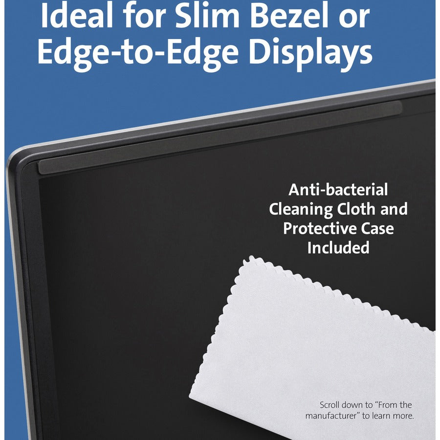 Écran de confidentialité pour ordinateur portable Kensington MagPro 14,0" avec bande magnétique Noir K58352WW