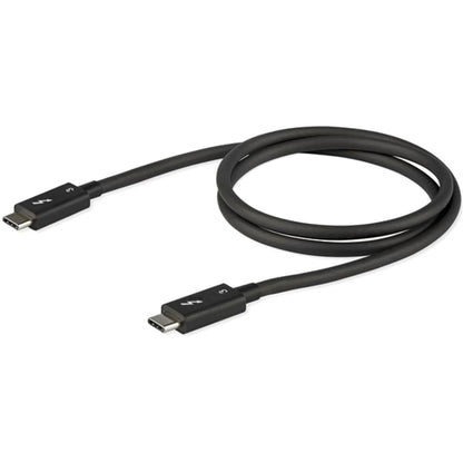 Câble Thunderbolt 3 StarTech.com de 80 cm, 40 Gbit/s, PD 100 W, vidéo 4K/5K, certifié Thunderbolt, compatible avec TB4/USB 3.2/DisplayPort TBLT34MM80CM