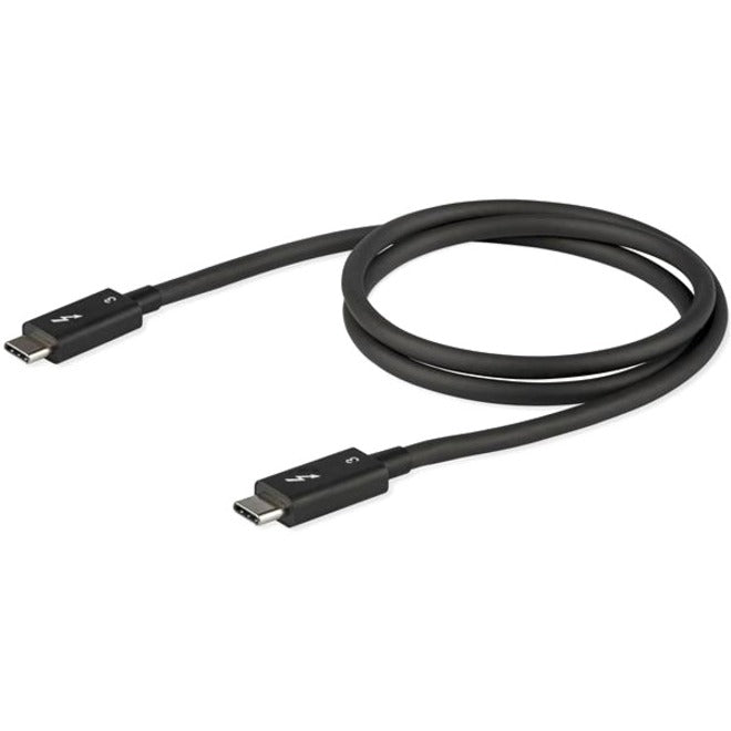 Câble Thunderbolt 3 StarTech.com de 80 cm, 40 Gbit/s, PD 100 W, vidéo 4K/5K, certifié Thunderbolt, compatible avec TB4/USB 3.2/DisplayPort TBLT34MM80CM