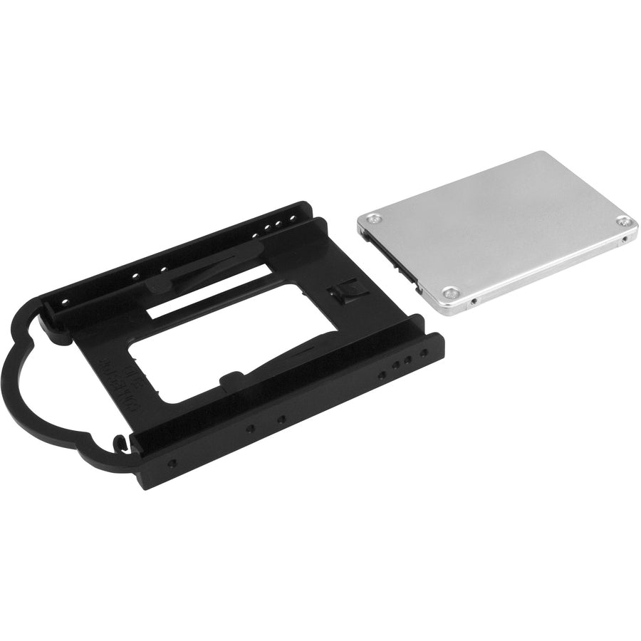 StarTech.com Support de montage pour disque dur/SSD 2,5 pouces pour baie de lecteur 3,5 pouces - Installation sans outil BRACKET125PT